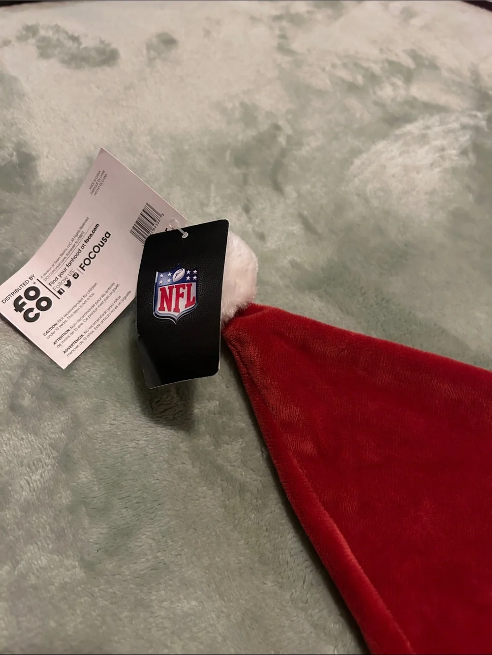 San Francisco 49ers Red & White Holiday Santa Hat